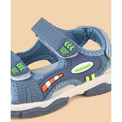 Cute Walk by Babyhug Velcro Closure Sandals With Applique - Blue