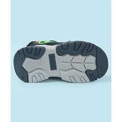 Cute Walk by Babyhug Velcro Closure Solid Sandal - Navy Blue