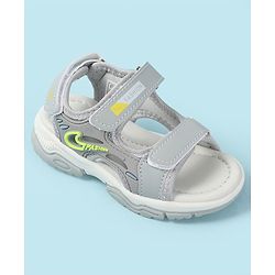 Cute Walk by Babyhug Velcro Closure Solid Sandal - Navy Blue