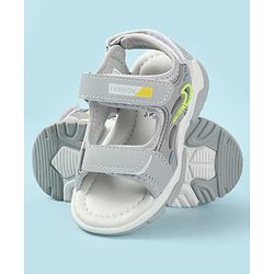 Cute Walk by Babyhug Velcro Closure Solid Sandal - Navy Blue