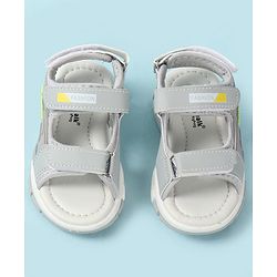Cute Walk by Babyhug Velcro Closure Solid Sandal - Navy Blue