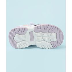 Cute Walk by Babyhug Velcro Closure Solid Sandal - Purple