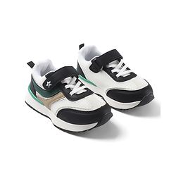 Cute Walk by Babyhug Velcro Closure Sneaker Shoes With Star Applique - Black
