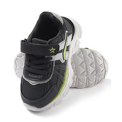 Cute Walk by Babyhug Velcro Closure Sneaker Shoes With Star Applique - Grey