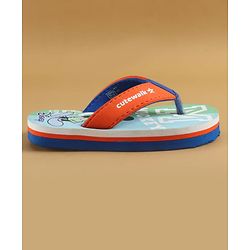 Cute Walk by Babyhug Disney Slip On Flip Flops with Mickey Mouse Print - Blue