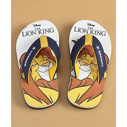 Cute Walk by Babyhug Disney Slip On Flip Flops with The Lion King Print - Navy Blue