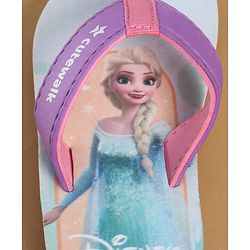 Cute Walk by Babyhug Disney Slip On Flip Flops with Disney Princes Print - Purple