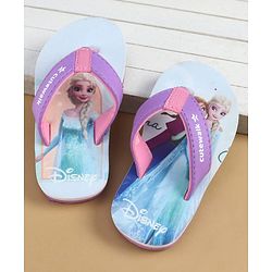 Cute Walk by Babyhug Disney Slip On Flip Flops with Disney Princes Print - Purple