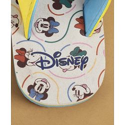 Cute Walk by Babyhug Disney Slip On Flip Flops with Minnie Mouse Print - Yellow