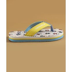 Cute Walk by Babyhug Disney Slip On Flip Flops with Minnie Mouse Print - Yellow