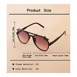 Babyhug Solid Coloured Sunglasses - Black