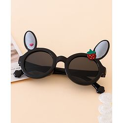 Babyhug Solid Coloured Sunglasses With Applique - Black
