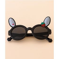 Babyhug Solid Coloured Sunglasses With Applique - Black