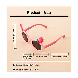 Babyhug Solid Coloured Sunglasses With Applique - Black