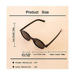Babyhug Solid Coloured Sunglasses - Black