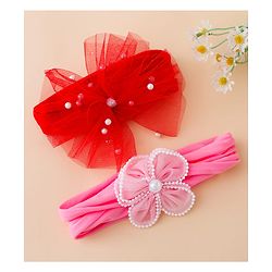 Babyhug Headbands Free Size - Red&Pink