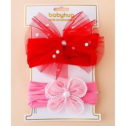 Babyhug Headbands Free Size - Red&Pink