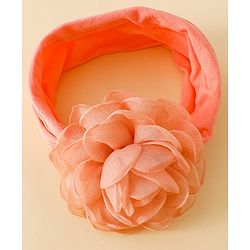 Floral Bow Stretch Baby & Kids Headband - Pink & White