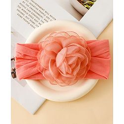 Floral Bow Stretch Baby & Kids Headband - Pink & White