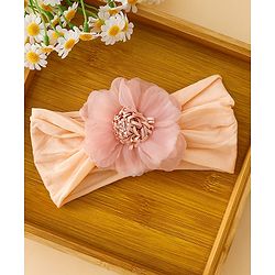 Babyhug Headbands With Floral and Bow Applique Pack of 2 -Purple, Peach