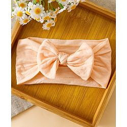 Babyhug Headbands With Floral and Bow Applique Pack of 2 -Purple, Peach