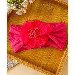Babyhug Headbands With Floral and Bow Applique Pack of 2 -Purple, Peach