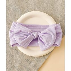 Babyhug Headbands With Bow Applique Pack of 3 - Pink,White,Purple