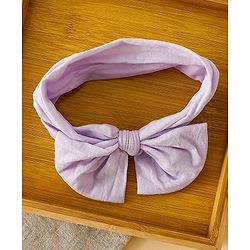 Babyhug Headbands With Bow Applique Pack of 3 - Pink,White,Purple