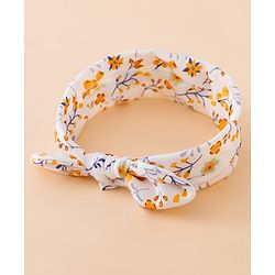 Babyhug Free Size Baby Headbands with Polka Dots, Floral Print And Stripes Pack of 3 - Multicolor