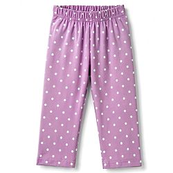 Babyhug Cotton Knit Full Sleeves Top & Pyjama Night Suit with Polka Dots Print - Lavender