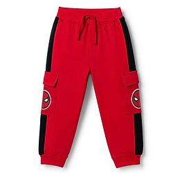 Babyhug Marvel Single Jersey Knit Full Sleeve Cut and Sew T-shirt & Joggers Set With Spider-man Graphics - Red