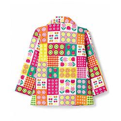 Babyhug 100% Cotton Knit Full Sleeves Shirt & Pyjama Night Suit with Floral Print - Pink & Yellow