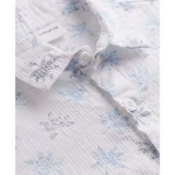 Babyhug 100% Cotton Woven Half Sleeves Shirt & Shorts Set With Floral Print - White