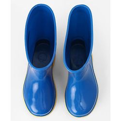 Cute Walk by Babyhug Comfortable slip on with Anti skid Rain Boot - Blue & Yellow