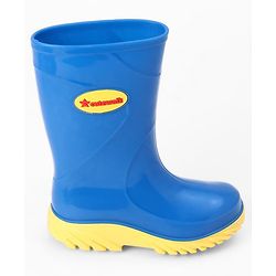 Cute Walk by Babyhug Comfortable slip on with Anti skid Rain Boot - Blue & Yellow