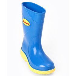 Cute Walk by Babyhug Comfortable slip on with Anti skid Rain Boot - Blue & Yellow