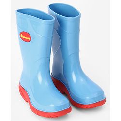 Cute Walk by Babyhug Comfortable slip on with Anti skid Rain Boot - Blue & Red