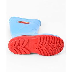 Cute Walk by Babyhug Comfortable slip on with Anti skid Rain Boot - Blue & Red