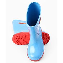 Cute Walk by Babyhug Comfortable slip on with Anti skid Rain Boot - Blue & Red