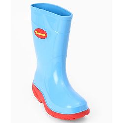 Cute Walk by Babyhug Comfortable slip on with Anti skid Rain Boot - Blue & Red
