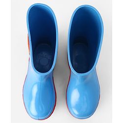 Cute Walk by Babyhug Comfortable slip on with Anti skid Rain Boot - Blue & Red