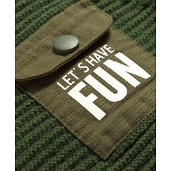 Babyhug Knit Full Sleeves Text Printed Pullover Sweater - Olive Green