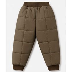 Babyhug Woven Jacket and Pant with Full Sleeves and Bear Print in Grey for 0-1 Month
