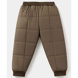 Babyhug Woven Jacket and Pant with Full Sleeves and Dinosaur Print in Beige for 6-9 Months