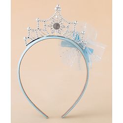 Babyhug Free Size Hair Bands With Embellished Bow Applique - Blue
