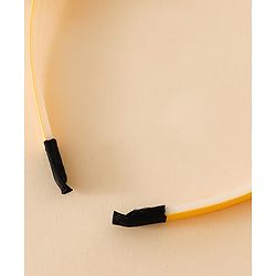 Babyhug Hair Band With Bow Applique - Gold