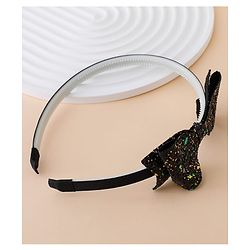 Babyhug Hair Band With Bow Applique - Gold