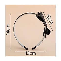 Babyhug Hair Band With Bow Applique - Gold