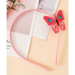 Babyhug Butterfly Applique Hair Band-Pink