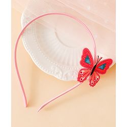 Babyhug Butterfly Applique Hair Band-Pink